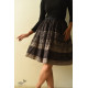 Jawariya Block Printed Short Skirt - Black