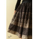 Jawariya Block Printed Short Skirt - Black