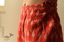 Ikat Handloom Cotton Designer Pant / Trouser For Girl