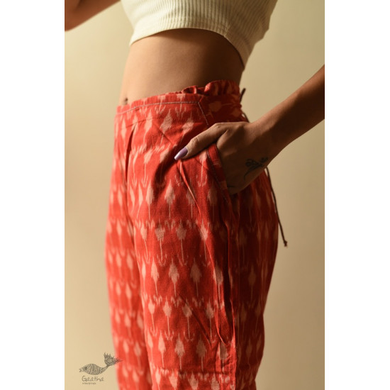 shop Ikat Handloom Cotton Designer Pant / Trouser For Girl