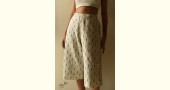 shop Ikat Handloom Cotton Short Palazzo - Off White