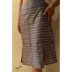 Ikat Handloom Cotton Designer Bodycon Skirt