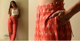 Ikat Handloom Cotton Designer Pant / Trouser For Girl