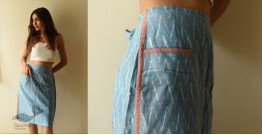 Ikat Handloom Cotton Designer Wrap Around Short Skirt