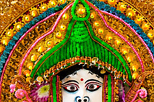 Mukhauta . मुखौटा : Handmade Wall Hanging Chhau Mask - Gauri