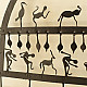 shop  Wrought Iron ~ Leaf & Deer Lamp Holder Hanging 