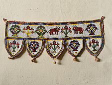 Prachin . प्राचीन | Handmade Bead Work ~ Old Latkan Hanging - Cow