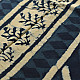 Exclusive Block Printed Cotton Dabu ~ Doted Indigo Saree