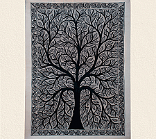 Aripan | Madhubnai Painting - Matasya Tree of Life