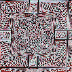 Mandana Art - Painting  (Red)