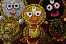 Dhaana Murti . Paddy Craft | Subhadra, Balram & Jagannath ( Set of Three )