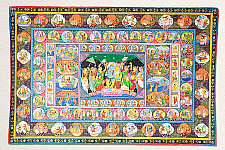 Chitra Katha . चित्र कथा | Pattachitra Traditional Painting ~ Krishna Leela