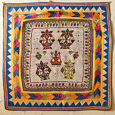 Prachin . प्राचीन  ❂ Saurashtra Region Beaded Old & Antique Wall Hanging - A