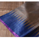 shop Handwoven Pure Tussar Silk Saree - Silver Brown With Blue Border