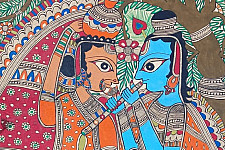 Madhubani Painting | Radhe Krishna