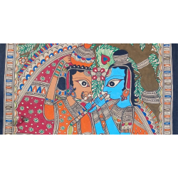 Madhubani Painting | Radhe Krishna