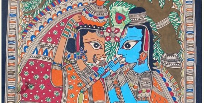 Madhubani Painting | Radhe Krishna