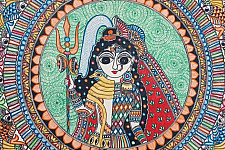 Madhubani painting | Ardhanaranari