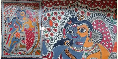 Madhubani painting | Ardhnareshwar