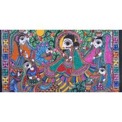 Madhubani painting | Krishnasakhi