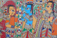 Madhubani painting | Sita Ram