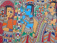 Madhubani painting | Sita Ram