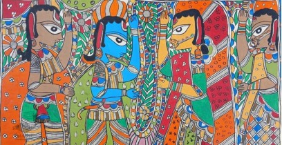 Madhubani painting | Sita Swayamvar