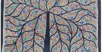 Madhubani painting | Tree of Life ( Birds )