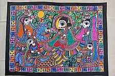 Madhubani painting | Krishnasakhi