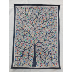 Madhubani painting | Tree of Life ( Birds )