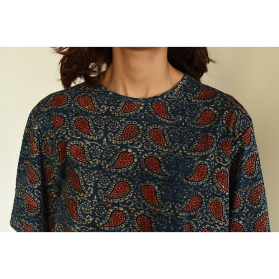 buy ajrakh hand block printed tshit