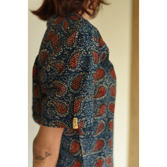 buy ajrakh hand block printed tshit