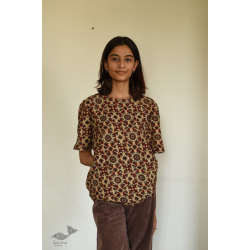 Hand Block Printed Unisex Ajrakh T-shirt