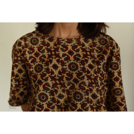 buy ajrakh hand block printed Unisex  tshit