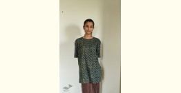 Block Printed & Vegetable Indigo Dyed ~ Ajrakh T-shirt
