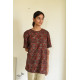 buy Block Printed & Vegetable Dyed ~ Ajrakh T-shirt