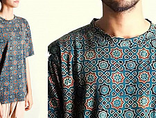 Ajrakh T-shirt ~ Vegetable Colors - Stars & Boulevards old