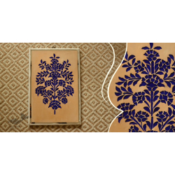 आइना महल ♣ Mirror Inlay ♣ Wall Hangings ♣ Flowers . B