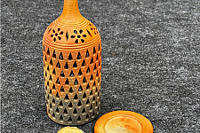 Terracotta Tales | Pottery Art ~ Bottle T Light Holder