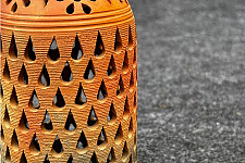 Terracotta Tales | Pottery Art ~ Bottle T Light Holder