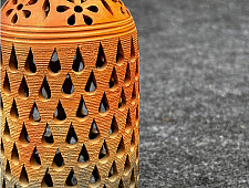 Terracotta Tales | Pottery Art ~ Bottle T Light Holder