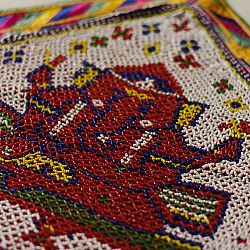 Prachin . प्राचीन | Antique Wall Decor Ganesh - Bead Work Chakda