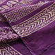 shop Bagru Block Printed Cotton Green Saree With Purple Pallu