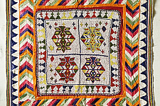 Prachin . प्राचीन  ❂ Saurashtra Bead Work - Old & Antique Wall Hanging ( Chakda)