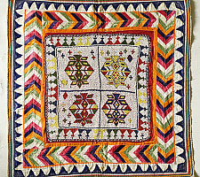 Prachin . प्राचीन  ❂ Saurashtra Bead Work - Old & Antique Wall Hanging ( Chakda)