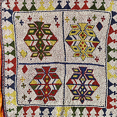 Prachin . प्राचीन  ❂ Saurashtra Bead Work - Old & Antique Wall Hanging ( Chakda)