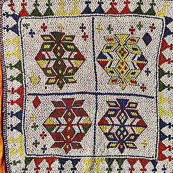 Prachin . प्राचीन  ❂ Saurashtra Bead Work - Old & Antique Wall Hanging ( Chakda)