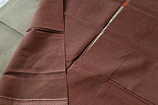 Rojana | Handloom Andhra Cotton Saree - Brown