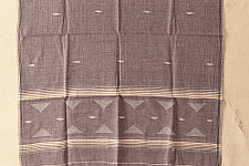 Aamaya . आमाया | Handloom Soft Cotton Jamdani Light Purple Stole 