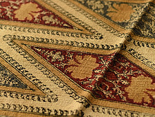 A finite infinity ❧ Kalamkari Natural Color Dhurrie ( 5 X 3 ) - Diamond Motif